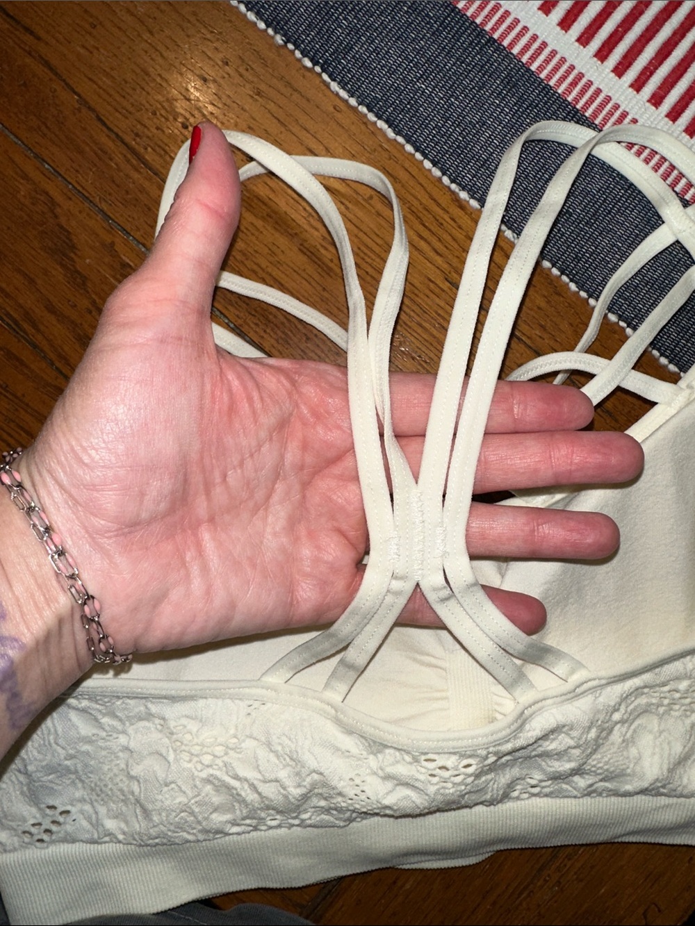 Maurice’s ivory colored Strappy Bralette - Picture 4 of 5